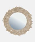 Macram Cotton Round Wall Mirror