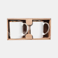 Gold-rimmed Porcelain Mug