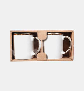 Gold-rimmed Porcelain Mug