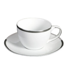 Silver-rimmed Cups 6-piece Set