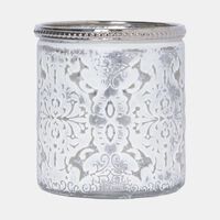 Round Engraved Candle Holder