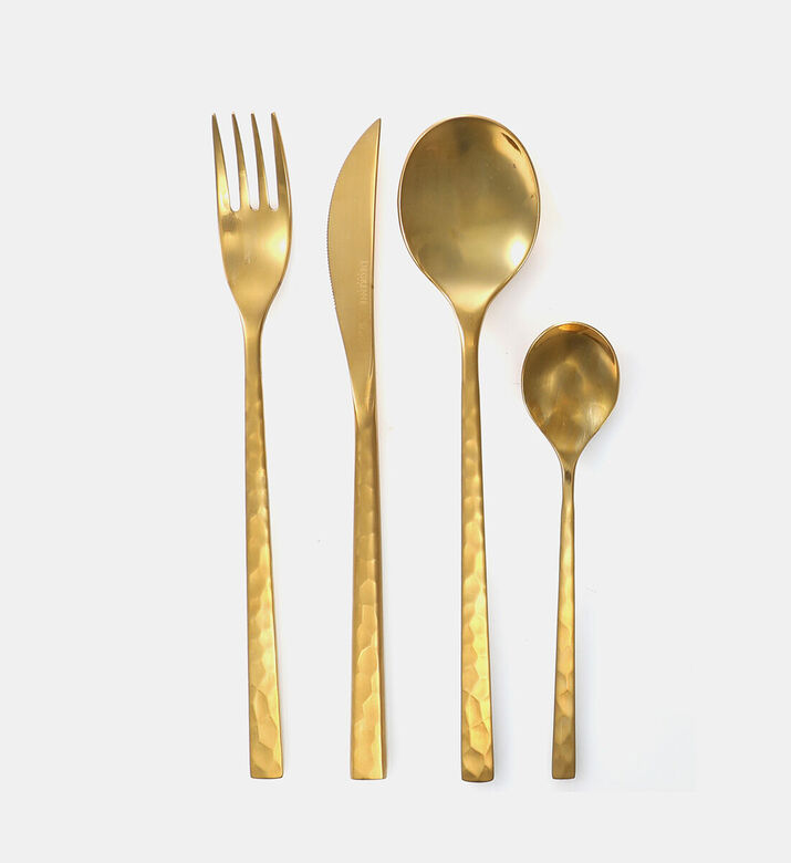 Guy Degrenne The Fuse Hammered 24-piece Cutlery Set, Packshot View