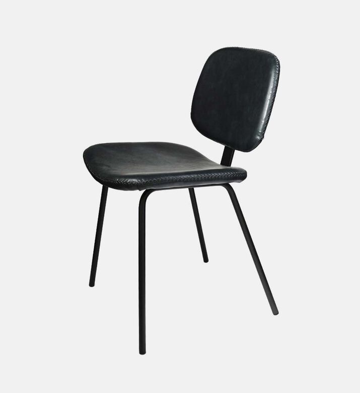 Home Deco and More Wide Back Mappo Chair, Dark-grey, 46x52x80-cm, Packshot View