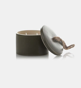 Wax Porcelain Lidded Pot Candle