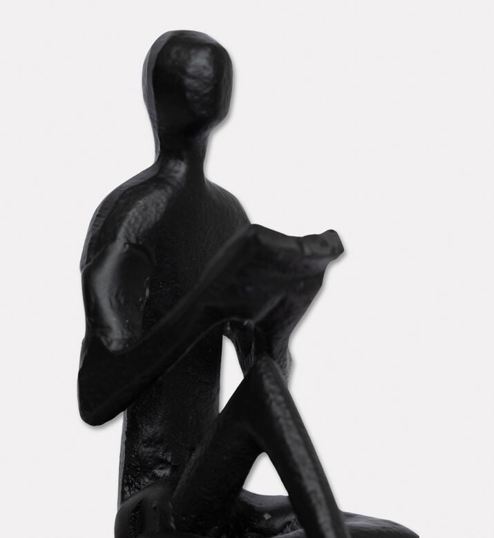 Home Deco and More Yoga Pose Matte-finish Figurine, Black, Packshot View
