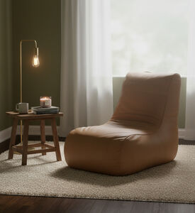 Home Deco and More Franklin Antique Leather Pour Armchair, Natural, Packshot View