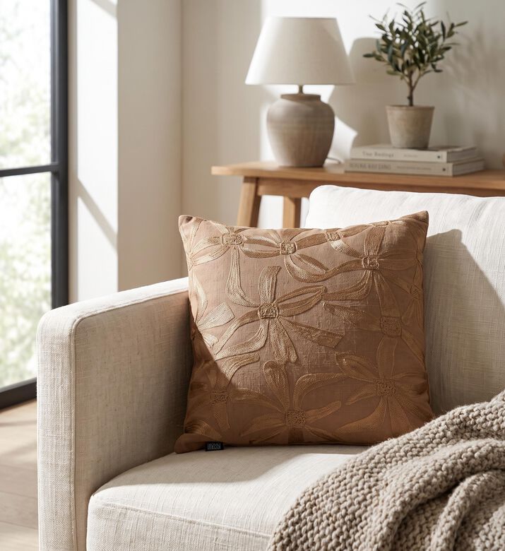 Home Deco and More Noor Stitch-embroidery Cushion, Packshot View