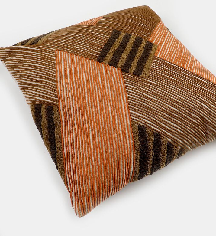 Stitch Cotton Square Cushion
