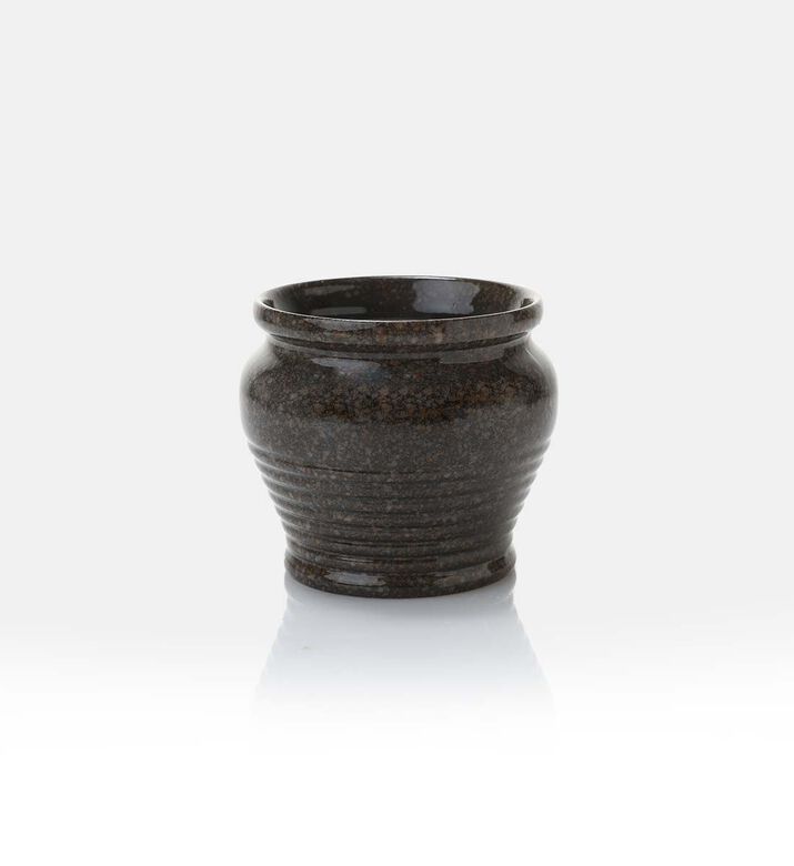 Home Deco and More Citronella Ceramic Vase Candle, Brown, Packshot View
