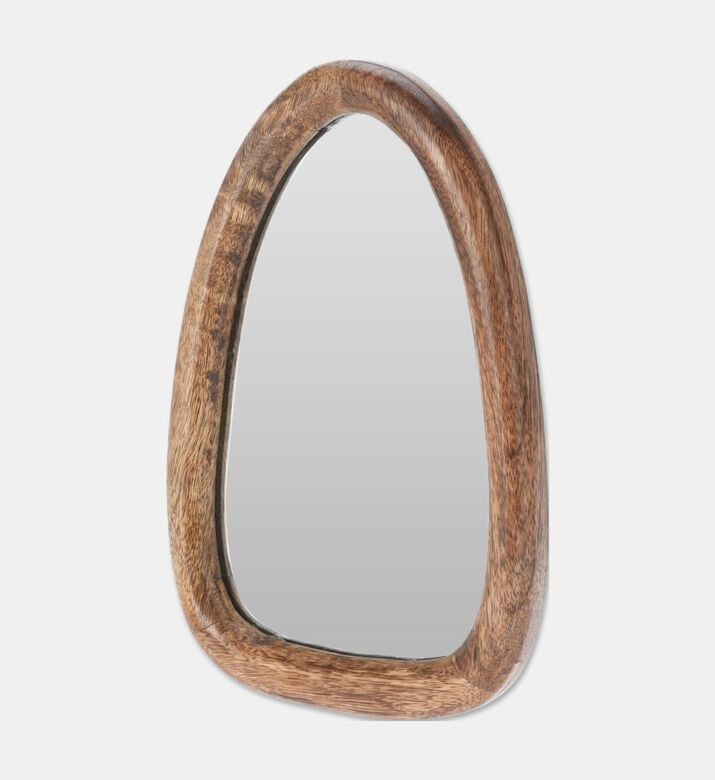 Home Deco and More Mirror Oval Wood 25cm, Packshot View