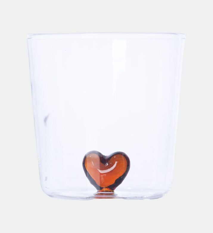 Home Deco and More Heart Embellished Drinking Glass 4-piece Set, Packshot View