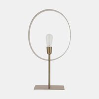 Iron Brass Round Table Lamp