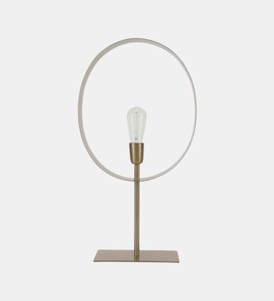 Iron Brass Round Table Lamp