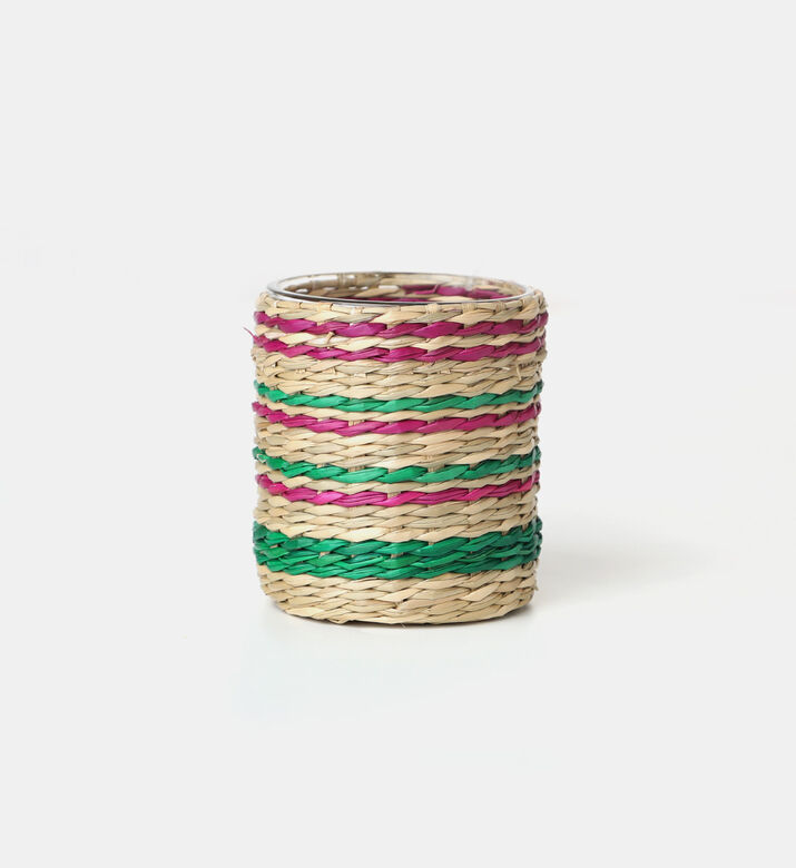 Seagrass Tealight Holder 9 X 9.5 X 8 Cm