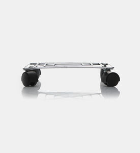 Chrome Square Plant Trolley