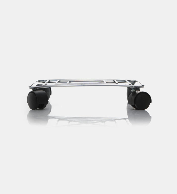 Chrome Square Plant Trolley