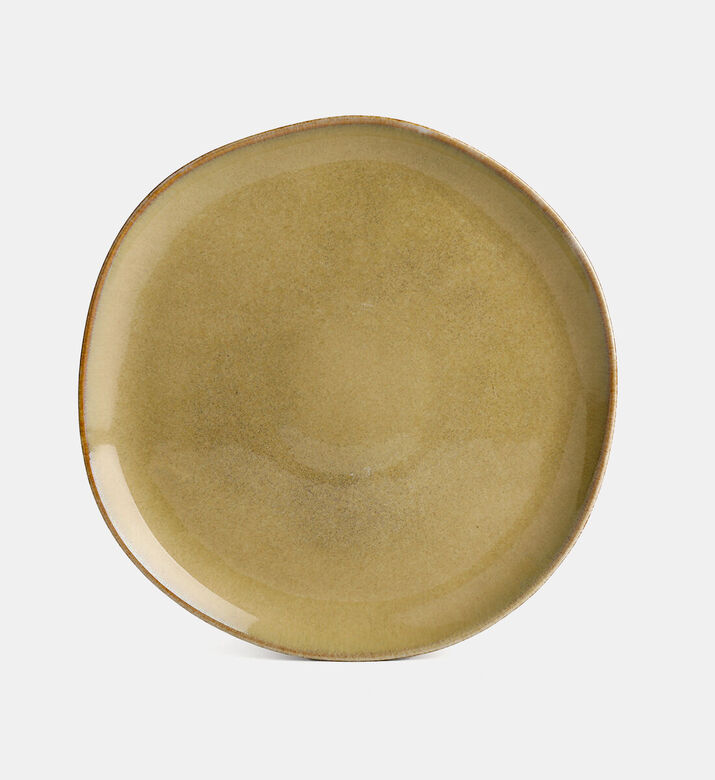 Home Deco and More Contrast Rim Round Plate, Packshot View