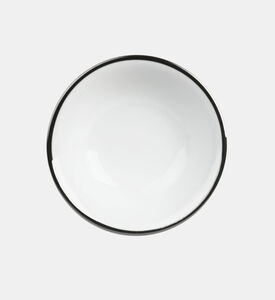 Silver-rimmed Breakfast Bowl
