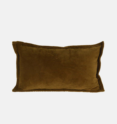 Corduroy Rectangular Plain Filled And Vaccumed Cushion
