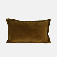 Corduroy Rectangular Plain Filled And Vaccumed Cushion