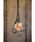 Hanging Lamp Fida Glass Nickle