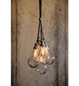 Hanging Lamp Fida Glass Nickle