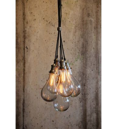 Hanging Lamp Fida Glass Nickle