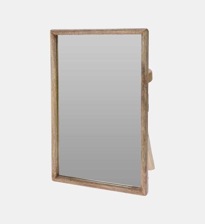 Home Deco and More Wooden Rectangular-shape Mirror, Packshot View Home Deco and More Wooden Rectangular-shape Mirror, Packshot View