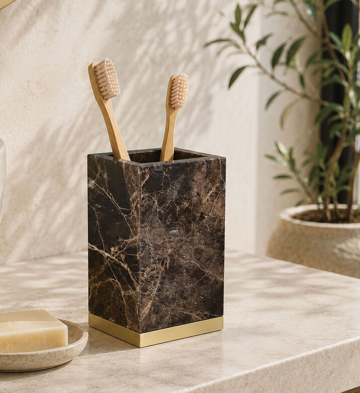 Home Deco and More Fey Marble Tumbler, Packshot View