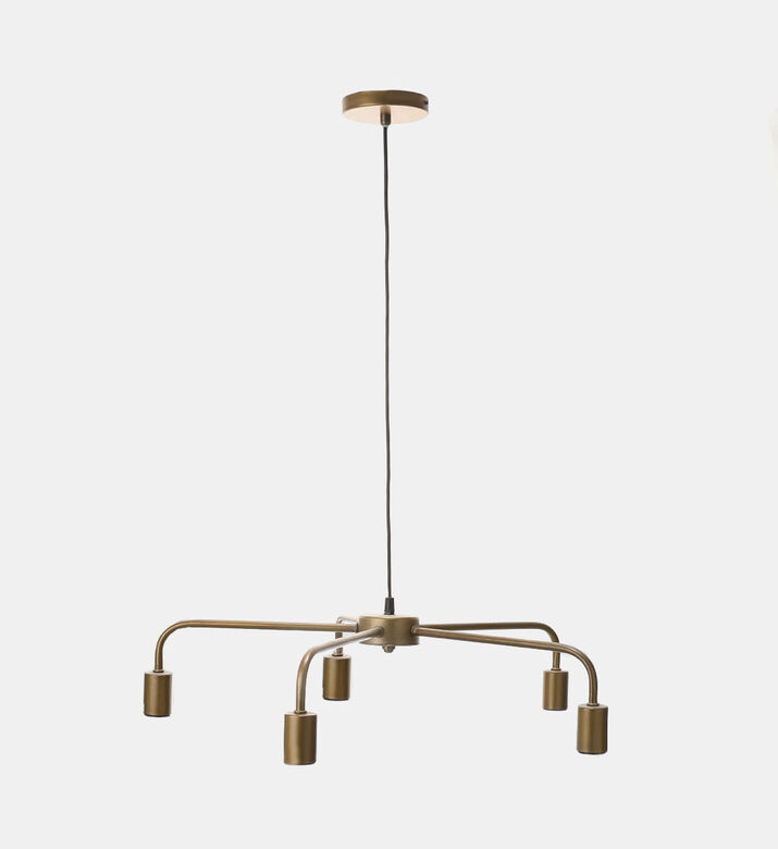 Brass Spider 5-bulb Pendant Lamp