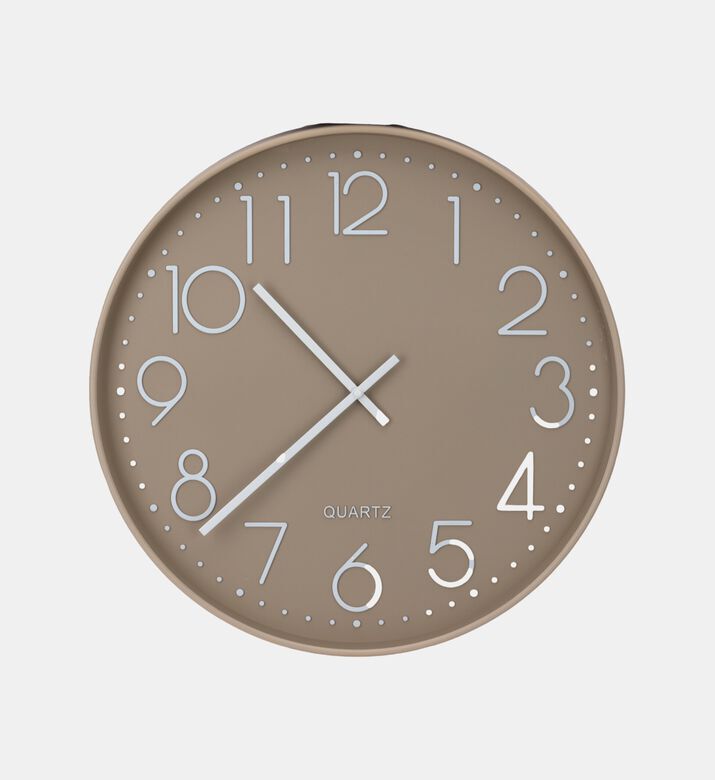 Home Deco and More Glass Round Wall Clock, Packshot View