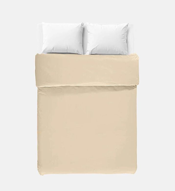Home Deco and More Satin Duvet Cover, Taupe, 140x200-cm, Packshot View