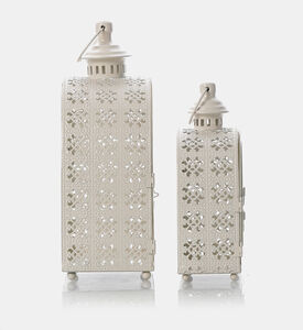 Metal 2-piece Lantern Set