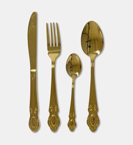 Kaemingk Cutlery Set Stainl Steel Gold, Packshot View