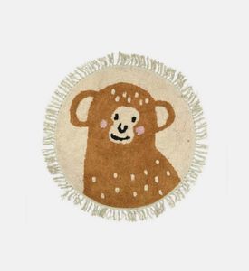 Children Lion-print Round Rug