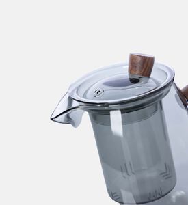 Wooden Handle Tea Pot - 17x11x13.5 Cm