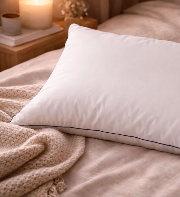 Home Deco and More Microfiber Microcheck Pillow, Packshot View