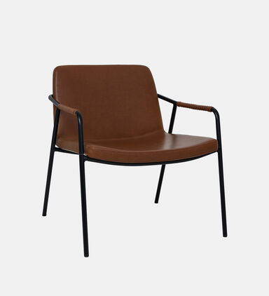 Boto Metal Leather Lounge Chair
