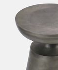 Axiom Antique Nickel Side Table