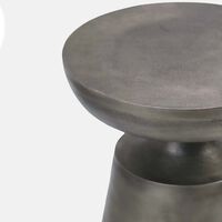 Axiom Antique Nickel Side Table