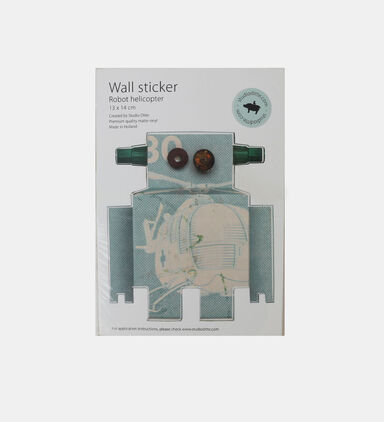 Robot Helicopter-shape Wall Sticker