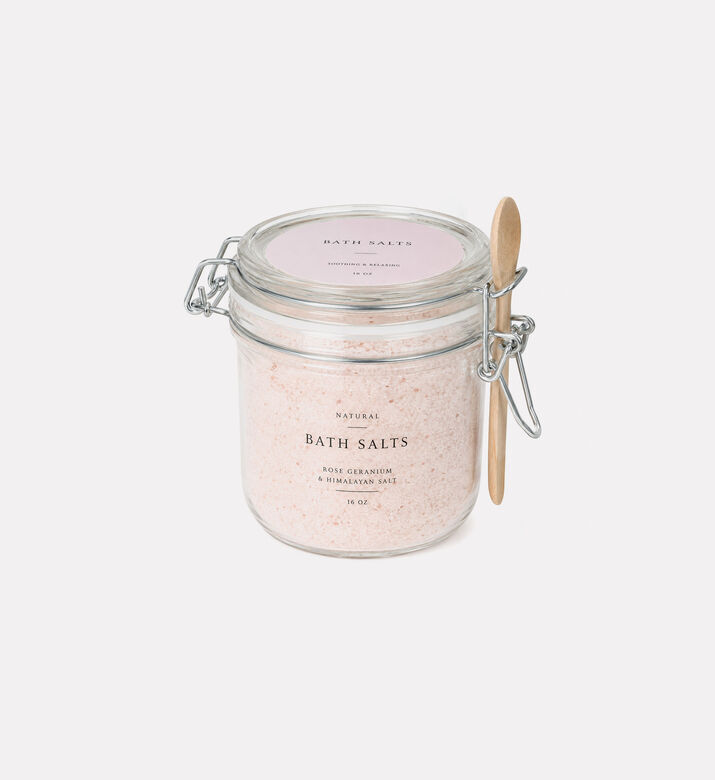 Home Deco and More Glass Jar Body Scrub, Pink, Packshot View