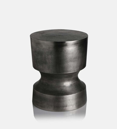 Axiom Antique Nickel Side Table