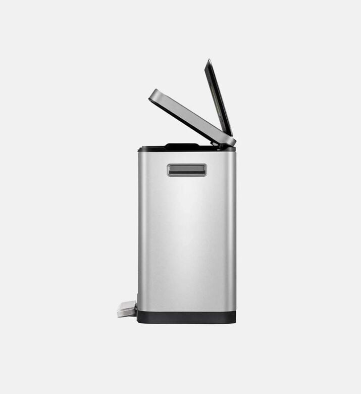 Eko Stainless Steel Rectangular Trash Can, Packshot View