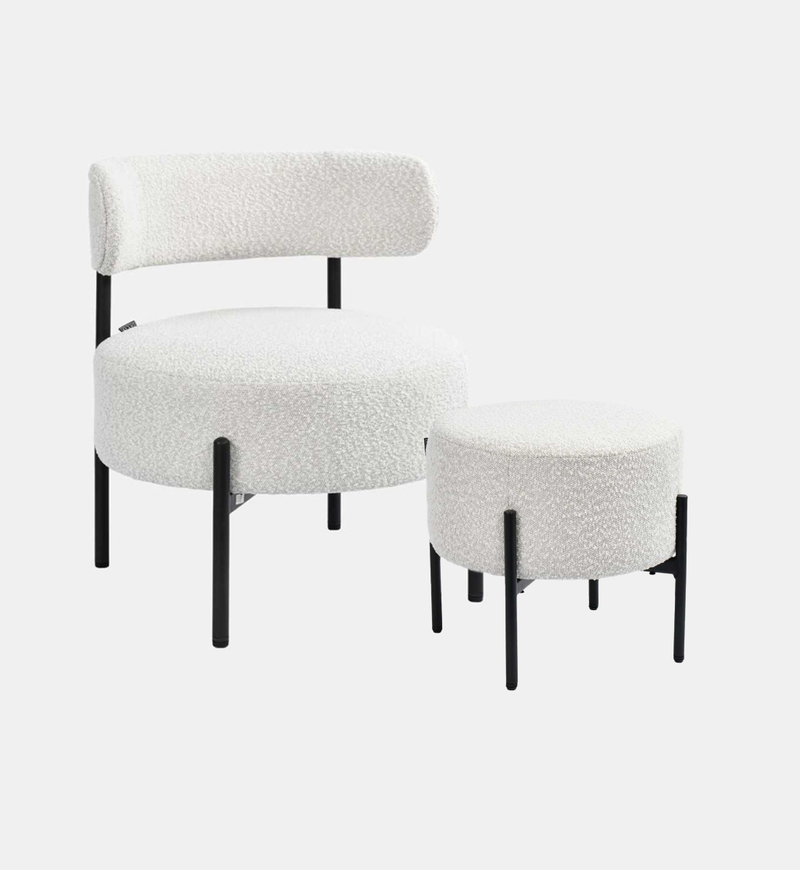 Archie Foot Stool Lounge Chair Set