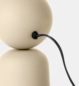 Home Deco and More Floral 2 Pin Table Lamp, Beige, Packshot View