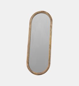 Home Deco and More Wood Oval-shape Mirror, Packshot View