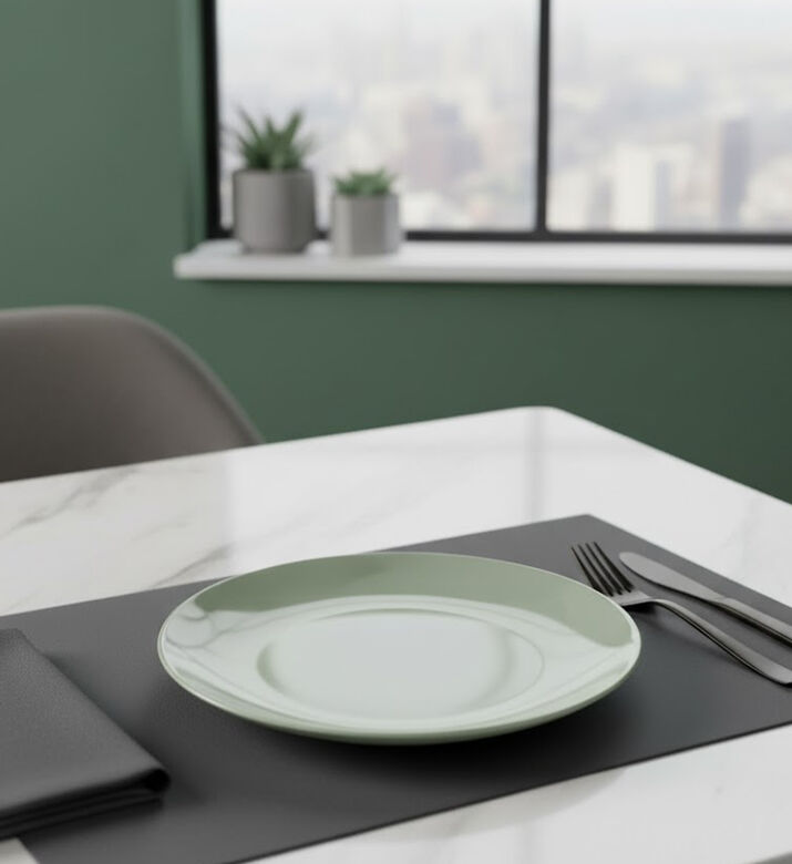 Essenza Glazed Porcelain Dinner Plate - 27 Cm, Green, 27-cm, Packshot View