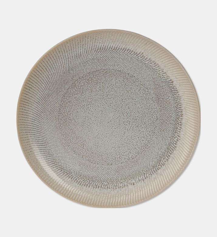 Home Deco and More Shallow Grey Serving Dish, Brown, 22-cm, Packshot View
