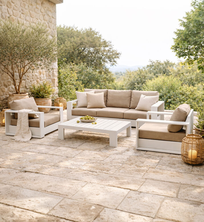 Home Deco and More Raja 4-piece Table & Sofa Set, Packshot View